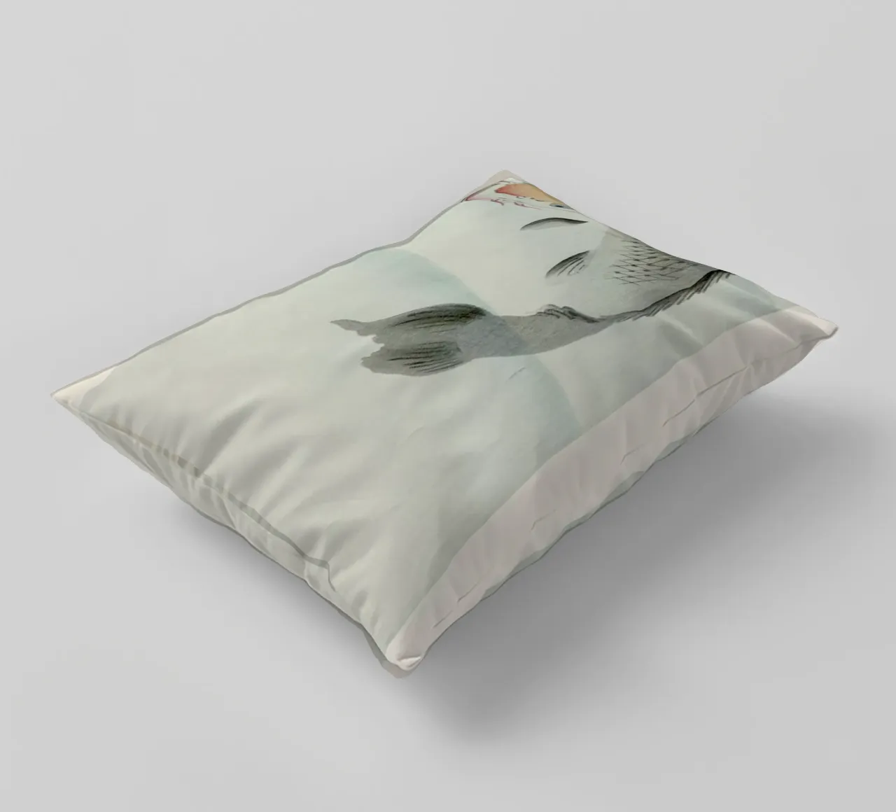 Koson - Two Carp cuscino da Vintage by JUNIQE
