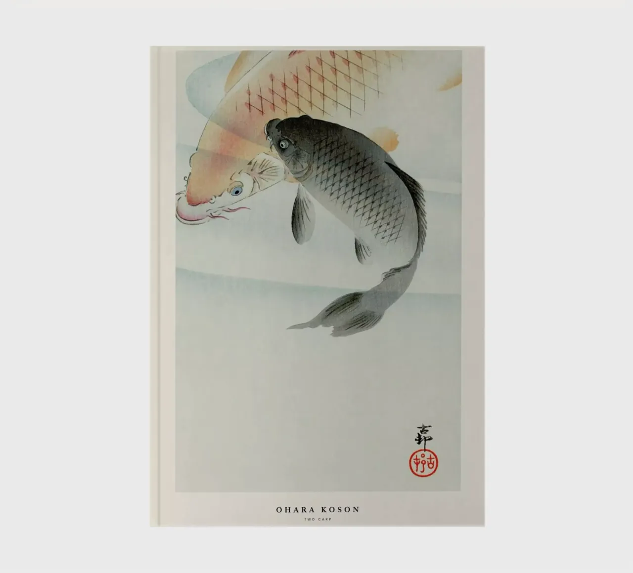 Koson - Two Carp notebook by Vintage by JUNIQE