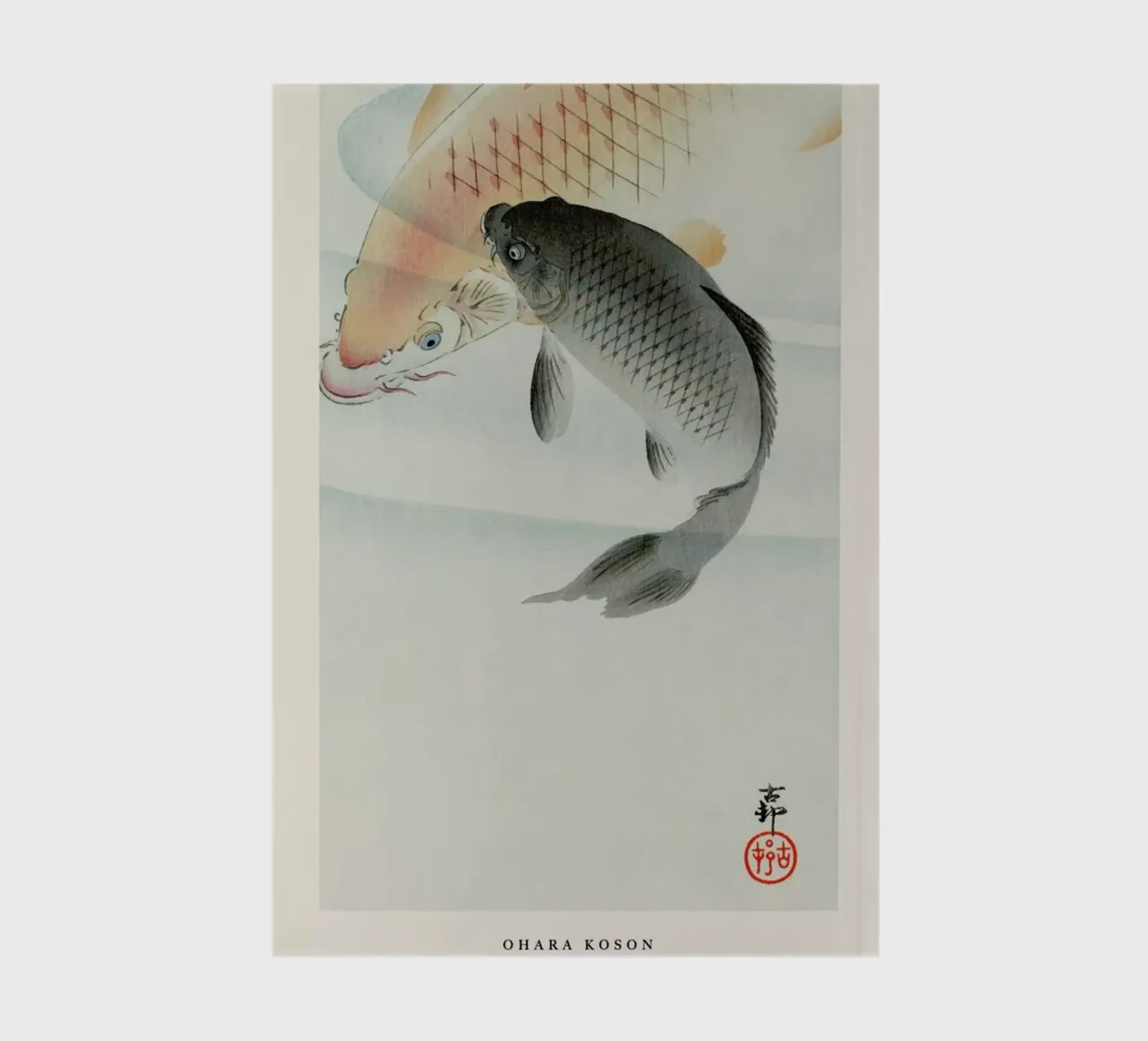 Koson - Two Carp notebook by Vintage by JUNIQE