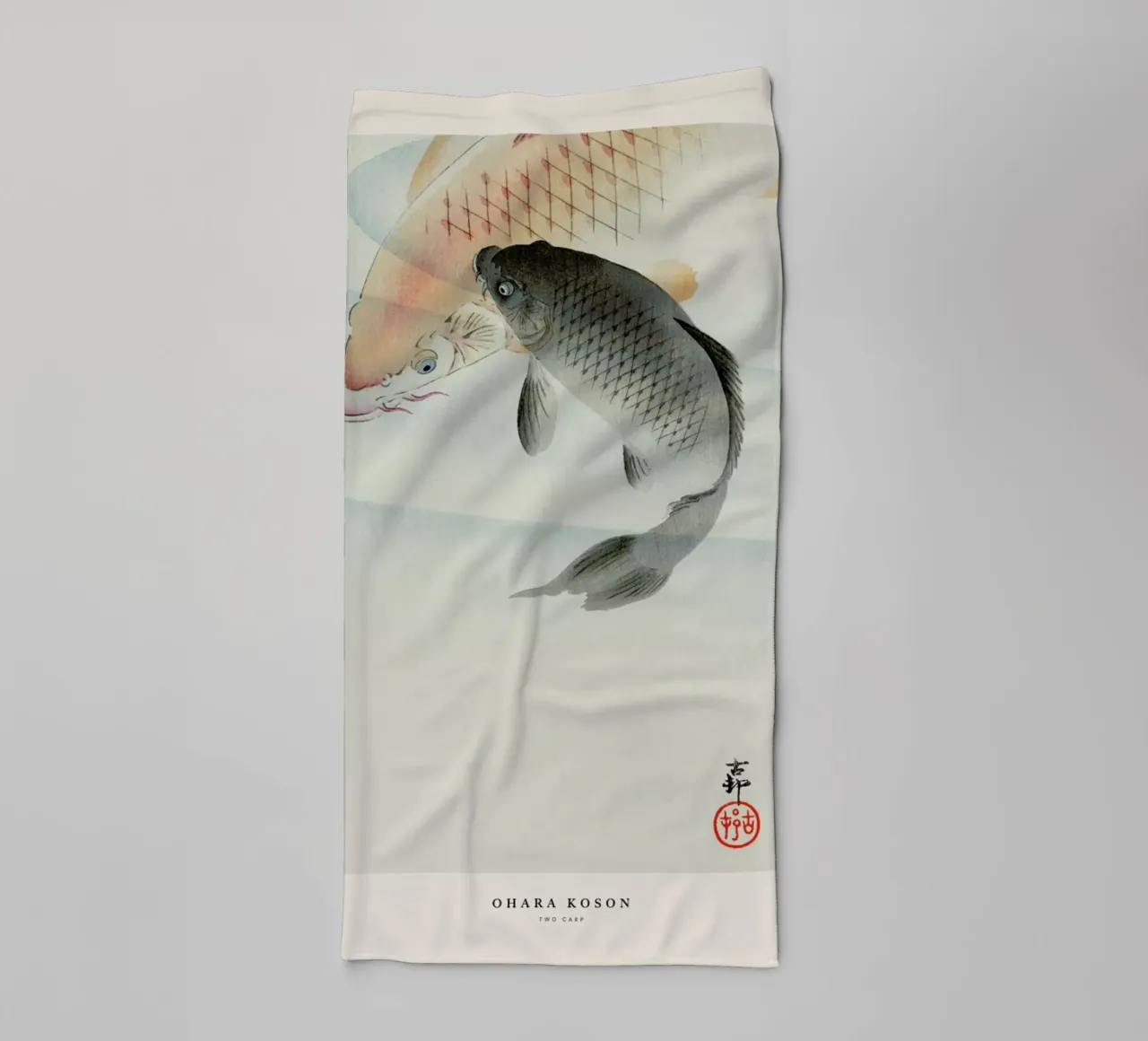 Koson - Two Carp asciugamano da bagno da Vintage by JUNIQE