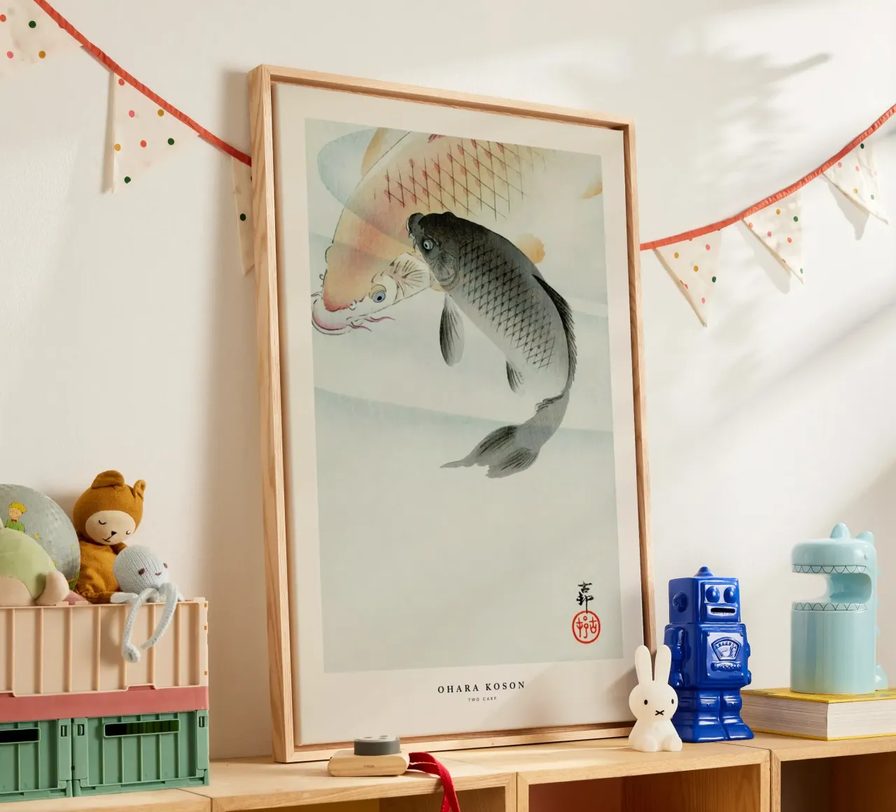 Koson - Two Carp tela da Vintage by JUNIQE