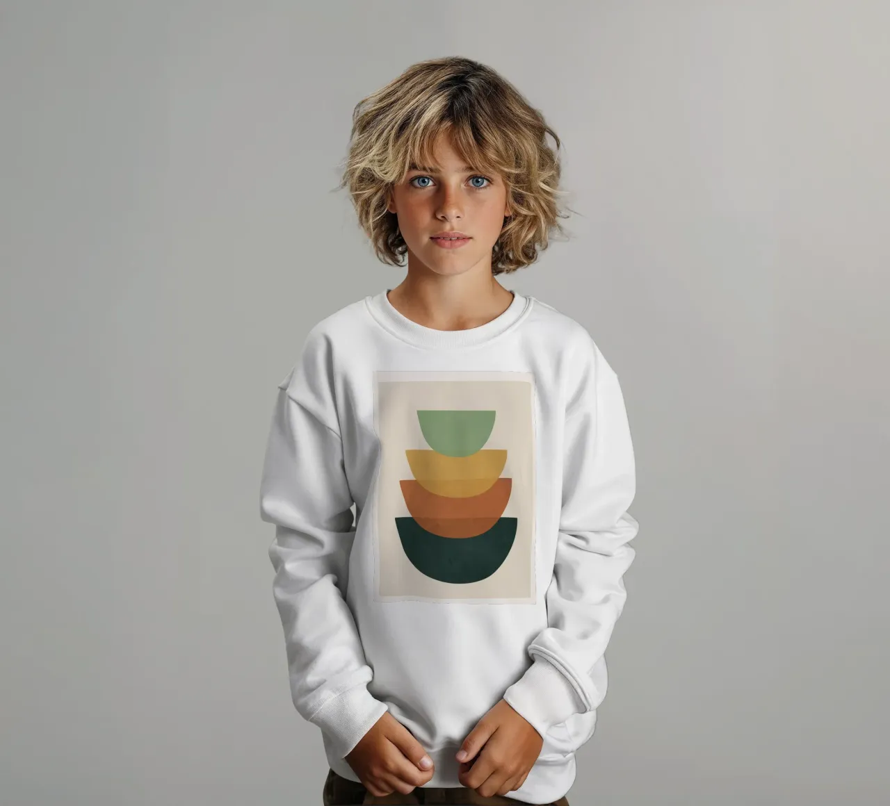 Colorful Abstract Shapes 1 felpa bambino da cityart