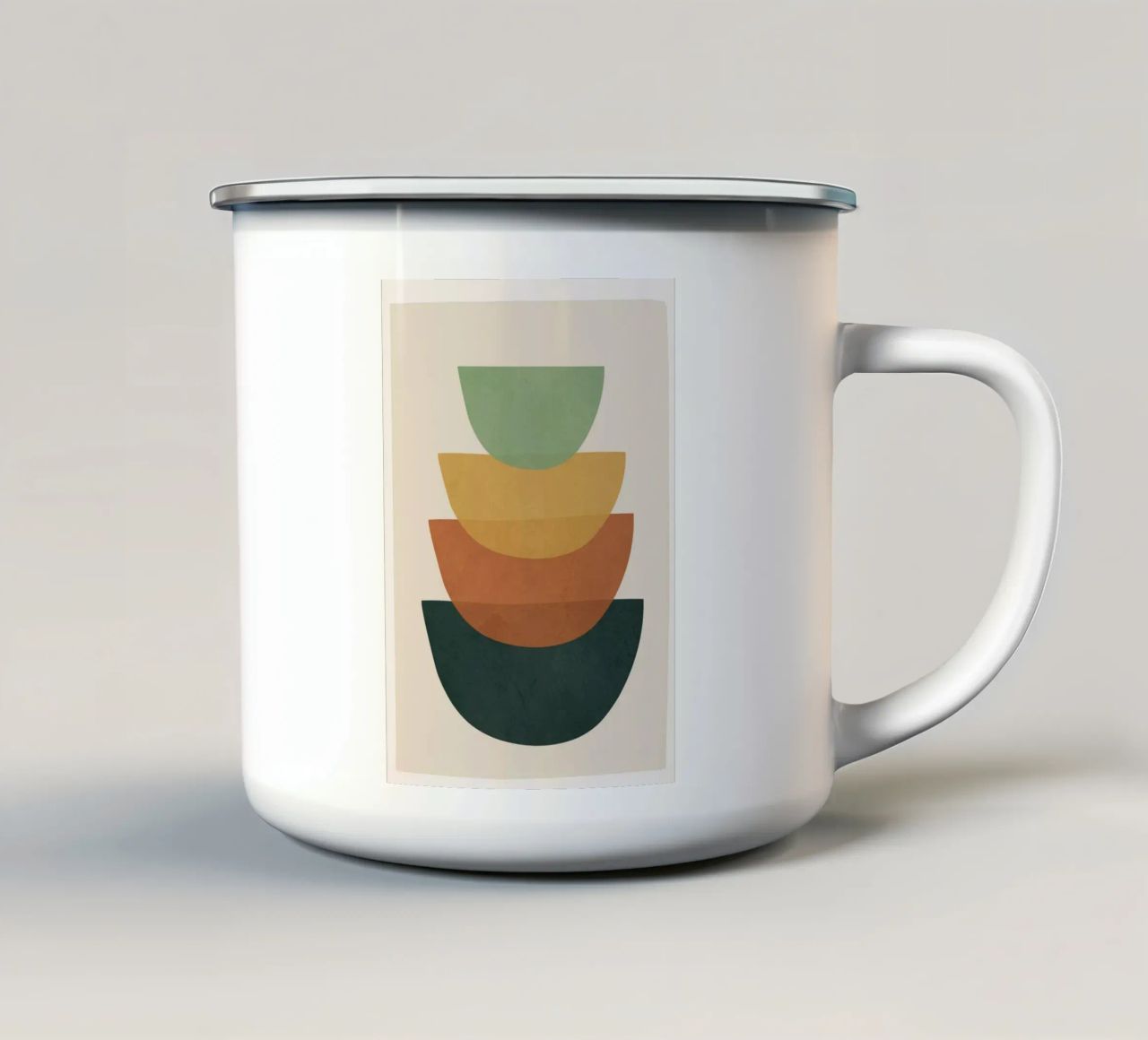 Colorful Abstract Shapes 1 tazza in smalto da cityart