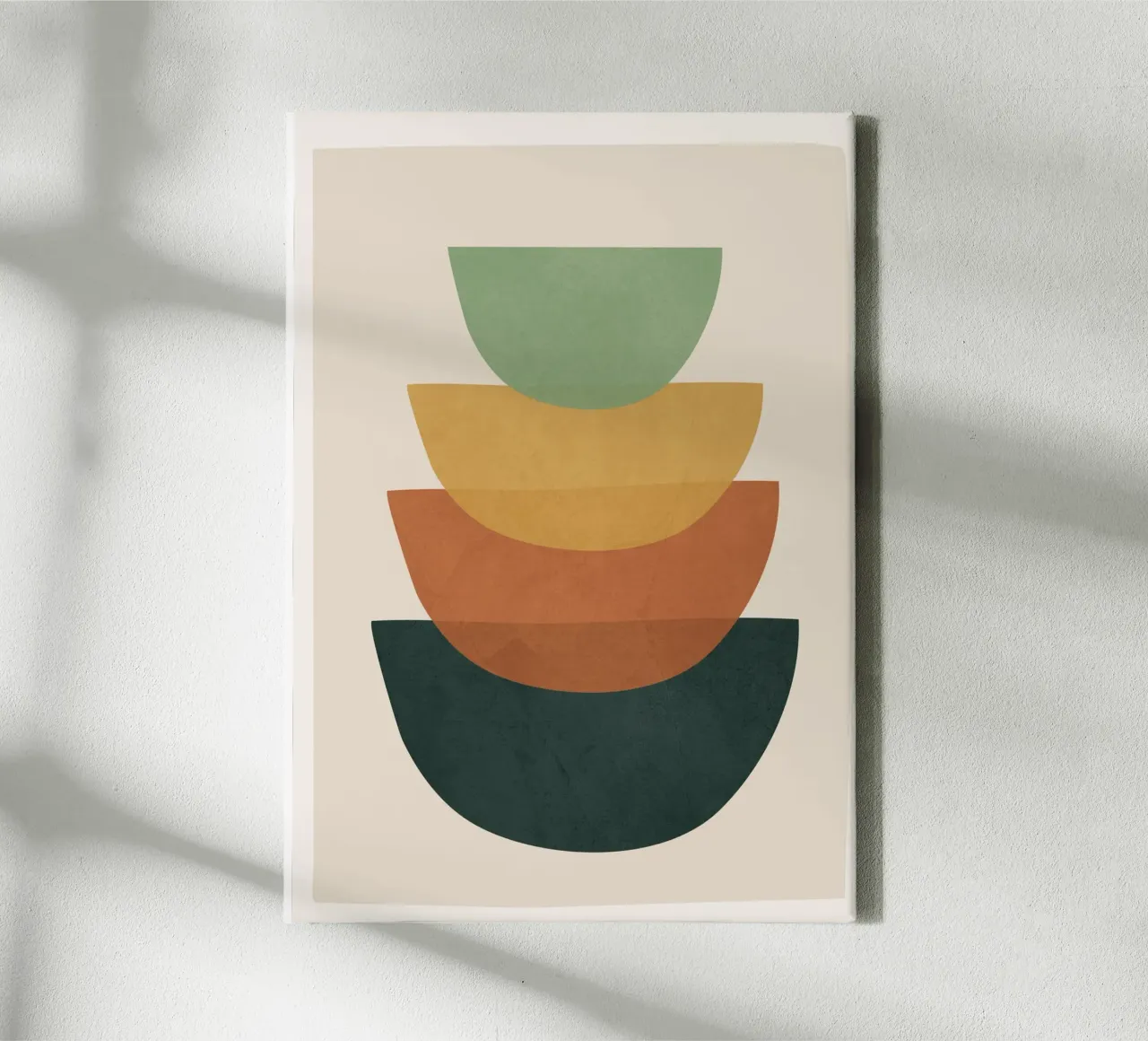 Colorful Abstract Shapes 1 tela con Cornice a cassetta da cityart