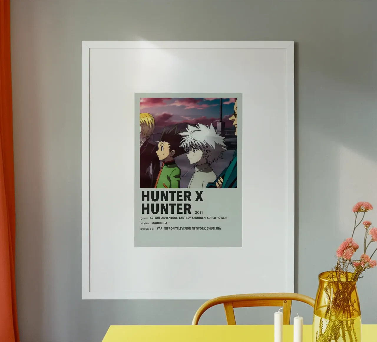 HUNTER X HUNTER  2011 poster con telaio in alluminio da Totoya
