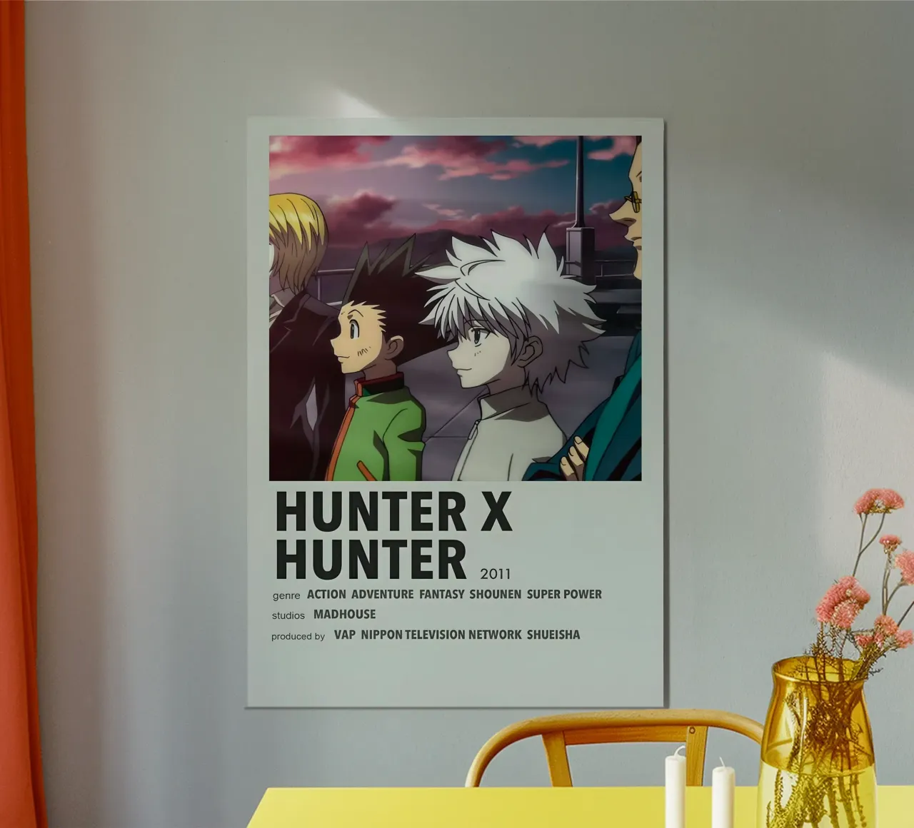 HUNTER X HUNTER  2011 poster con telaio in alluminio da Totoya