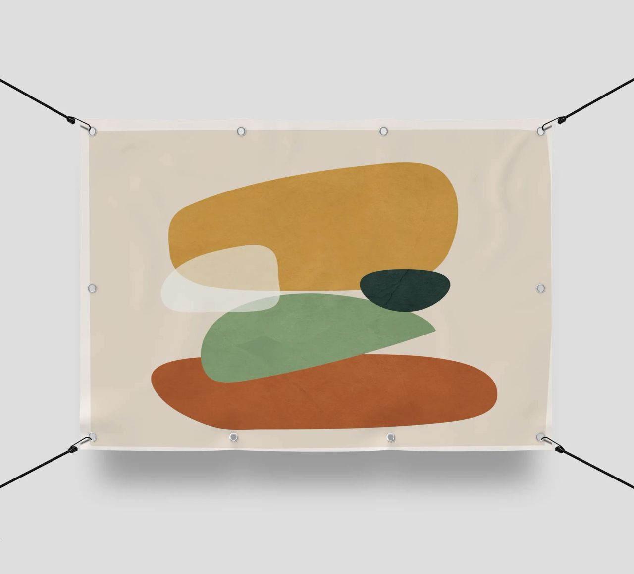 Colorful Abstract Shapes 2 telo in pvc da cityart