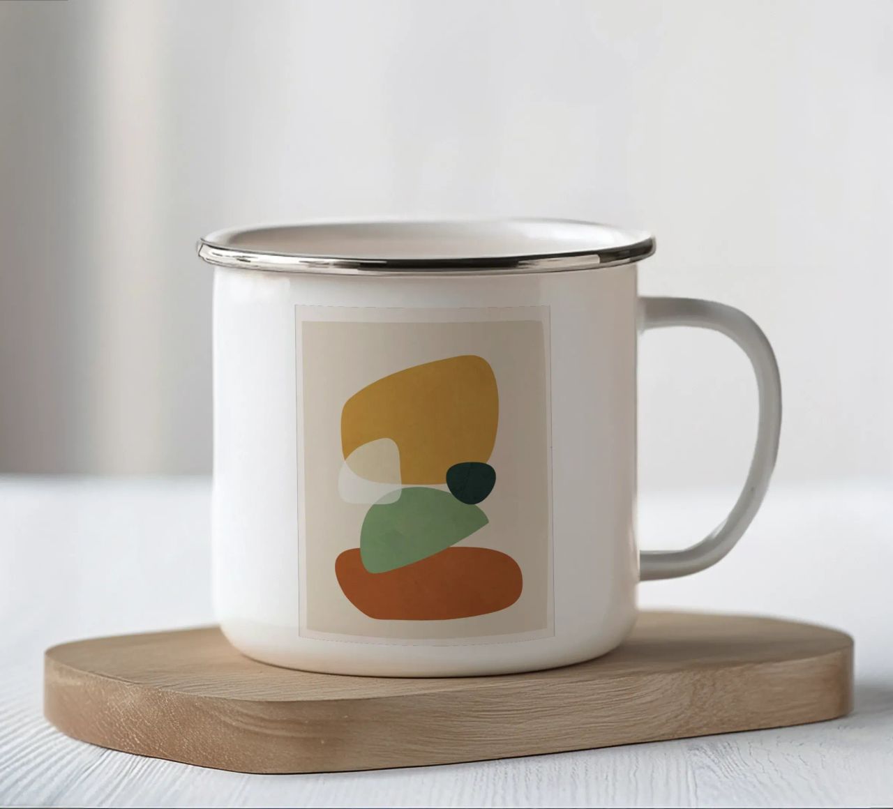 Colorful Abstract Shapes 2 tazza in smalto da cityart