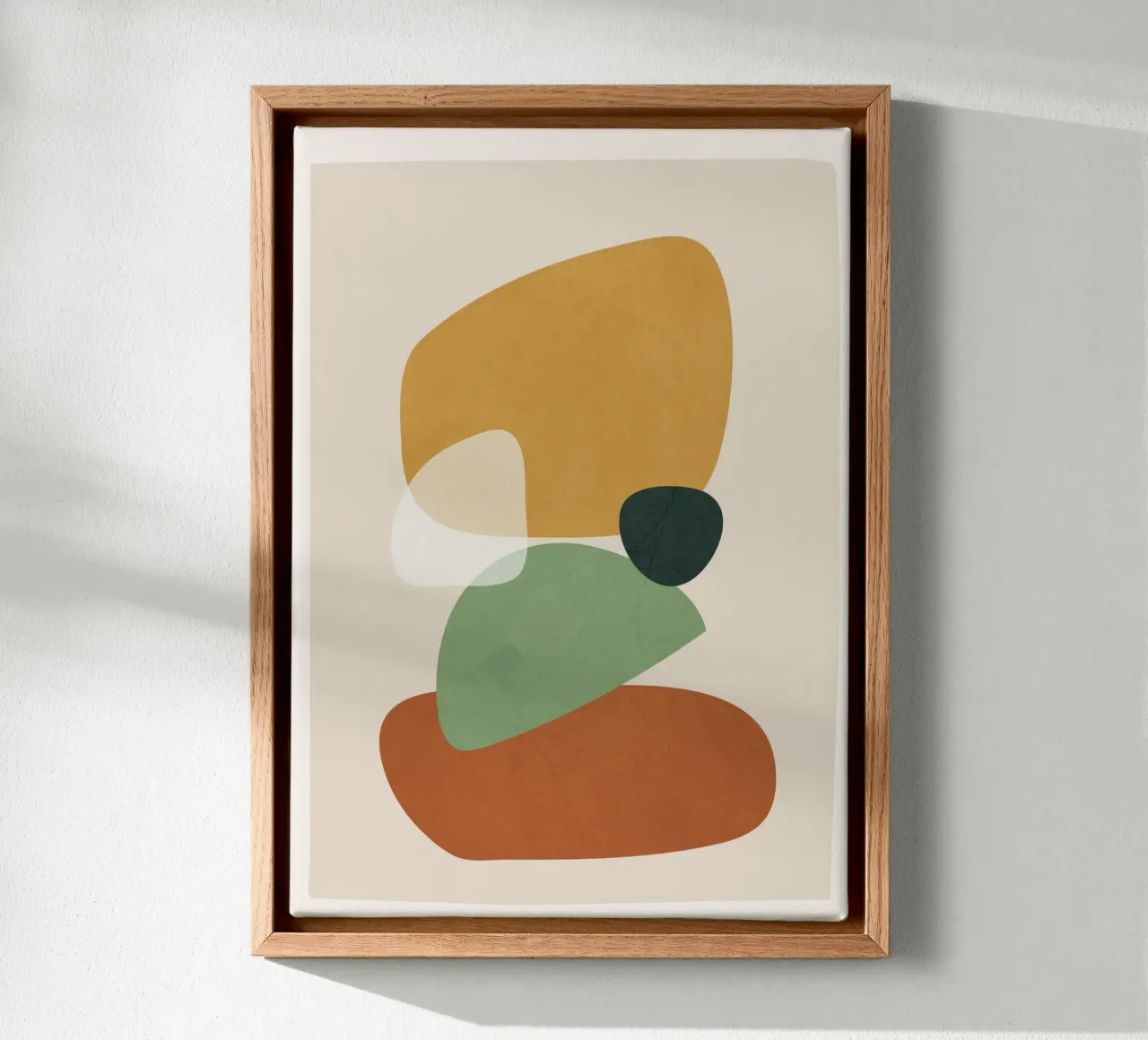 Colorful Abstract Shapes 2 tela con Cornice a cassetta da cityart