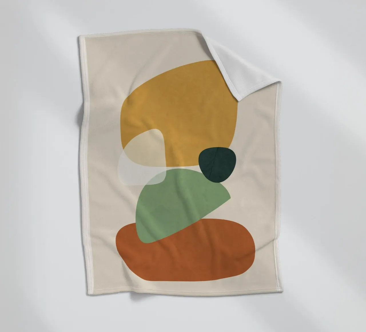 Colorful Abstract Shapes 2 coperta in pile da cityart