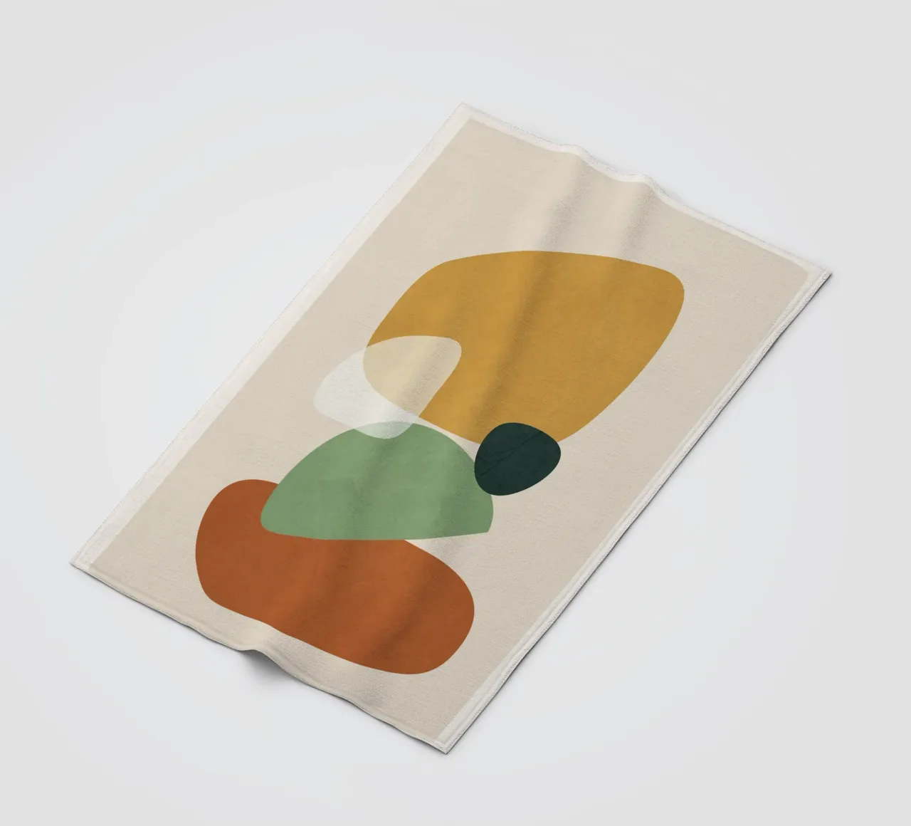 Colorful Abstract Shapes 2 coperta in pile da cityart