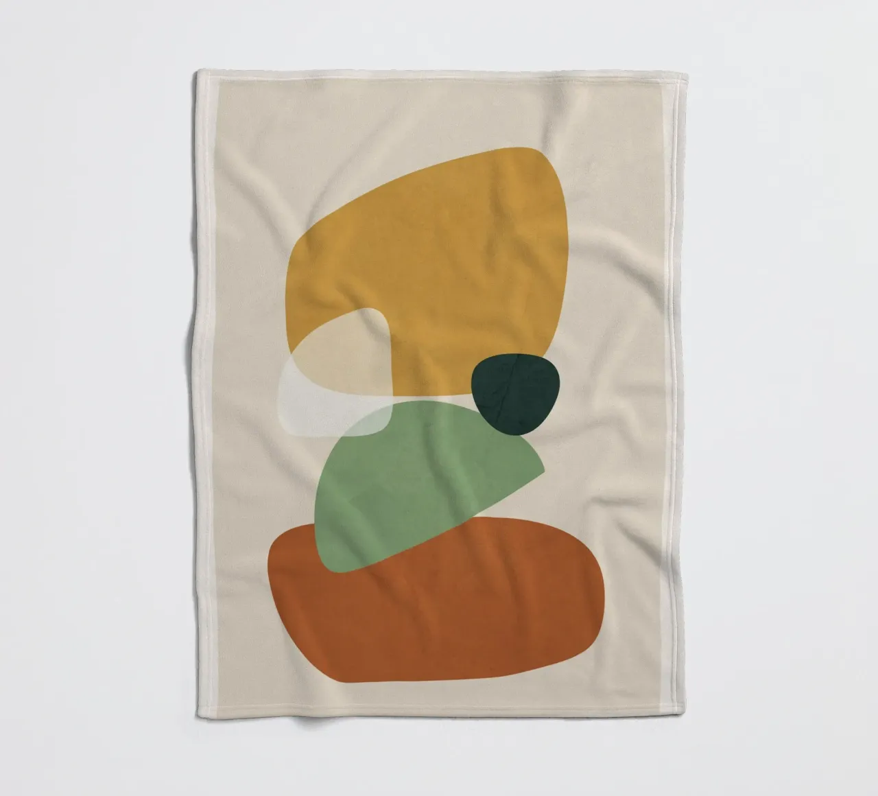 Colorful Abstract Shapes 2 coperta in pile da cityart
