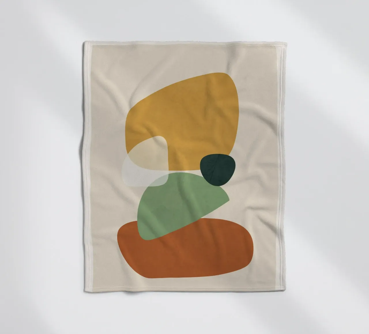 Colorful Abstract Shapes 2 coperta in pile da cityart