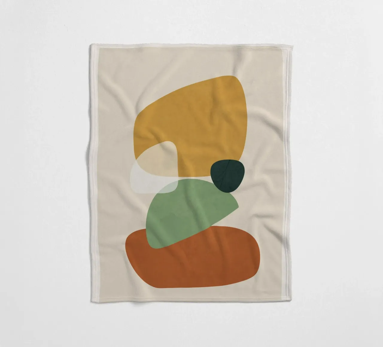 Colorful Abstract Shapes 2 coperta in pile da cityart