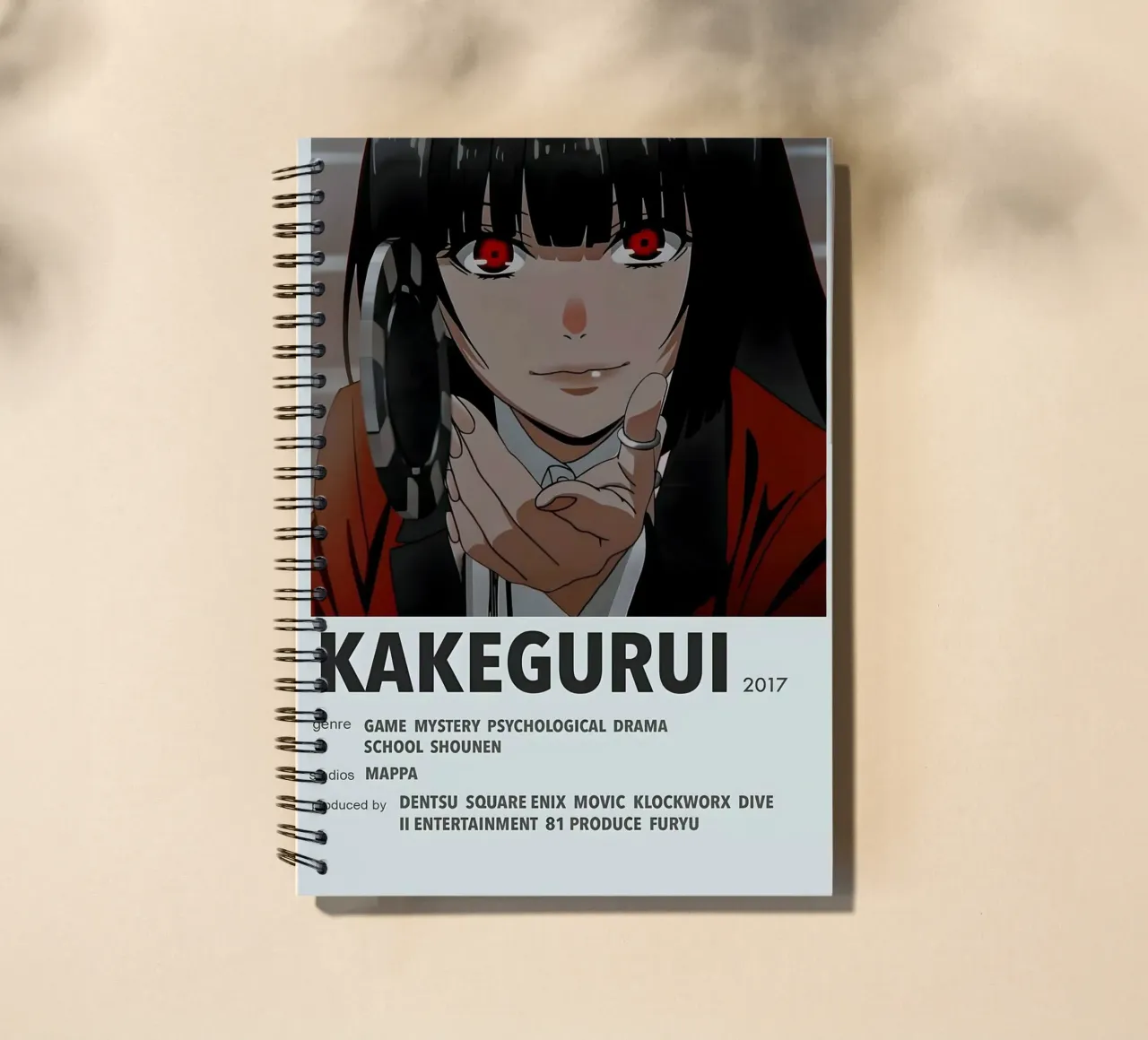 KAKEGURUI  2017 spiral notebook by Totoya
