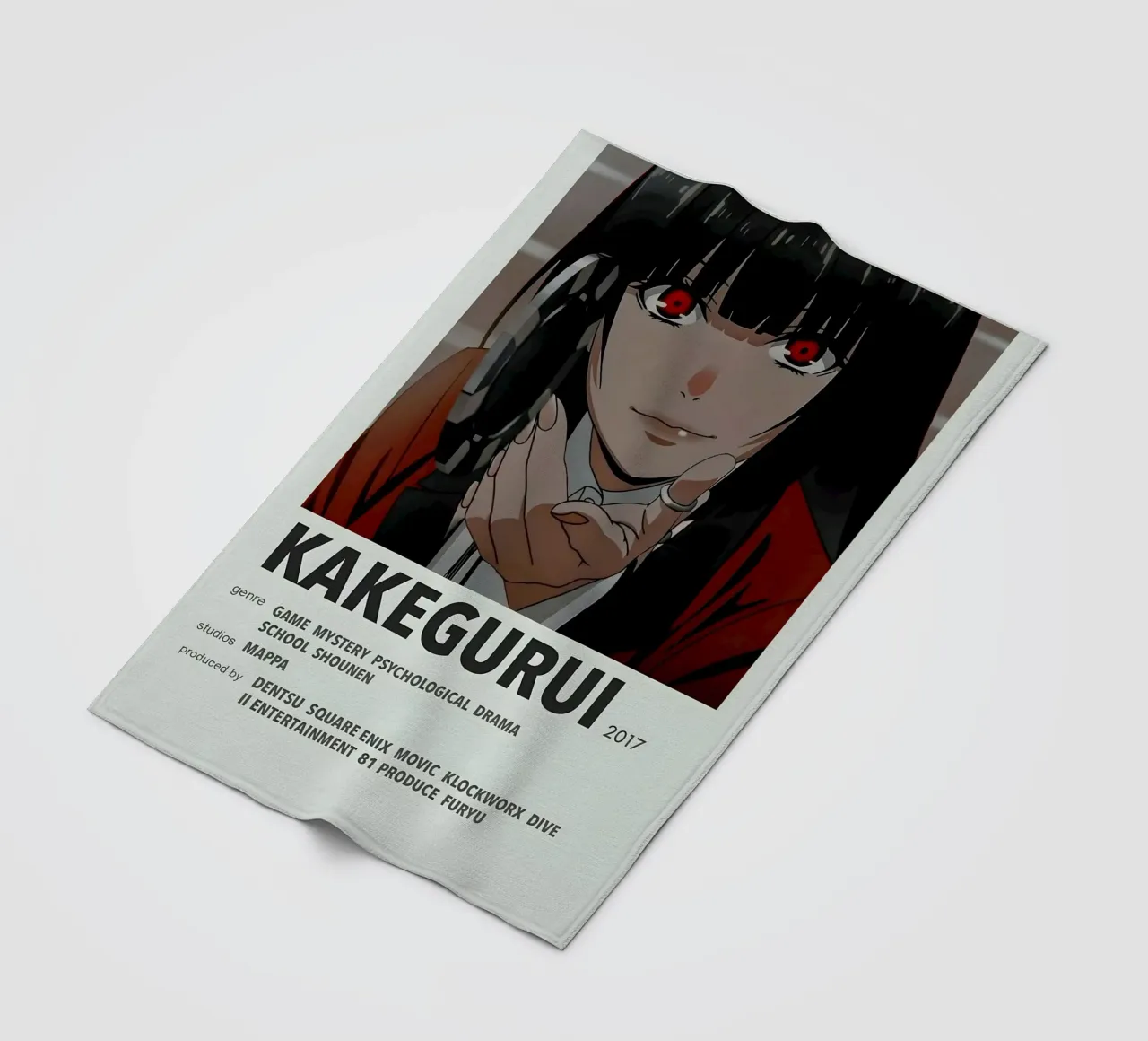 KAKEGURUI  2017 fleece blanket by Totoya