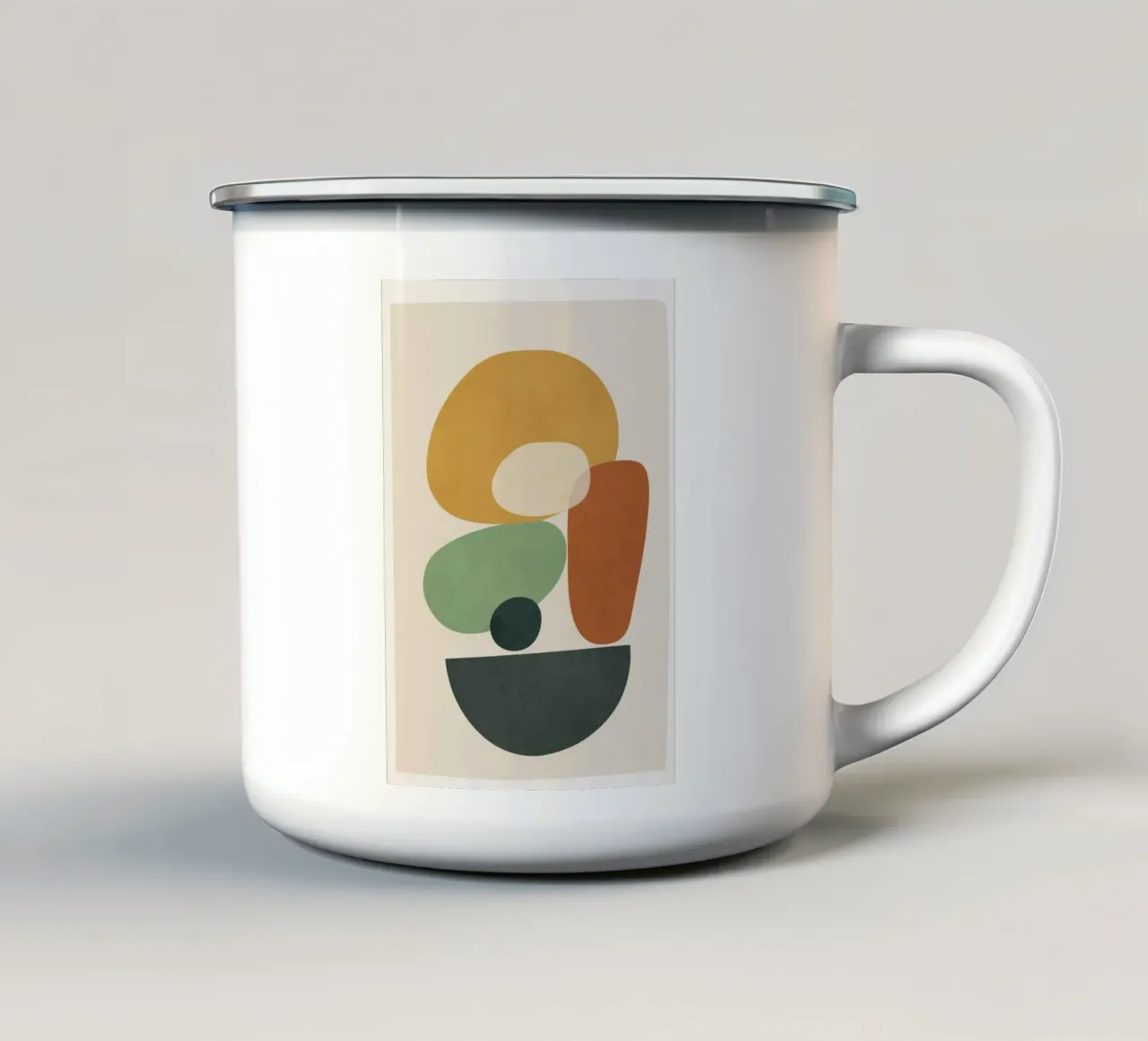 Colorful Abstract Shapes 4 tazza in smalto da cityart