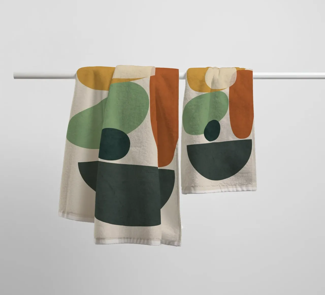 Colorful Abstract Shapes 4 asciugamano da bagno da cityart