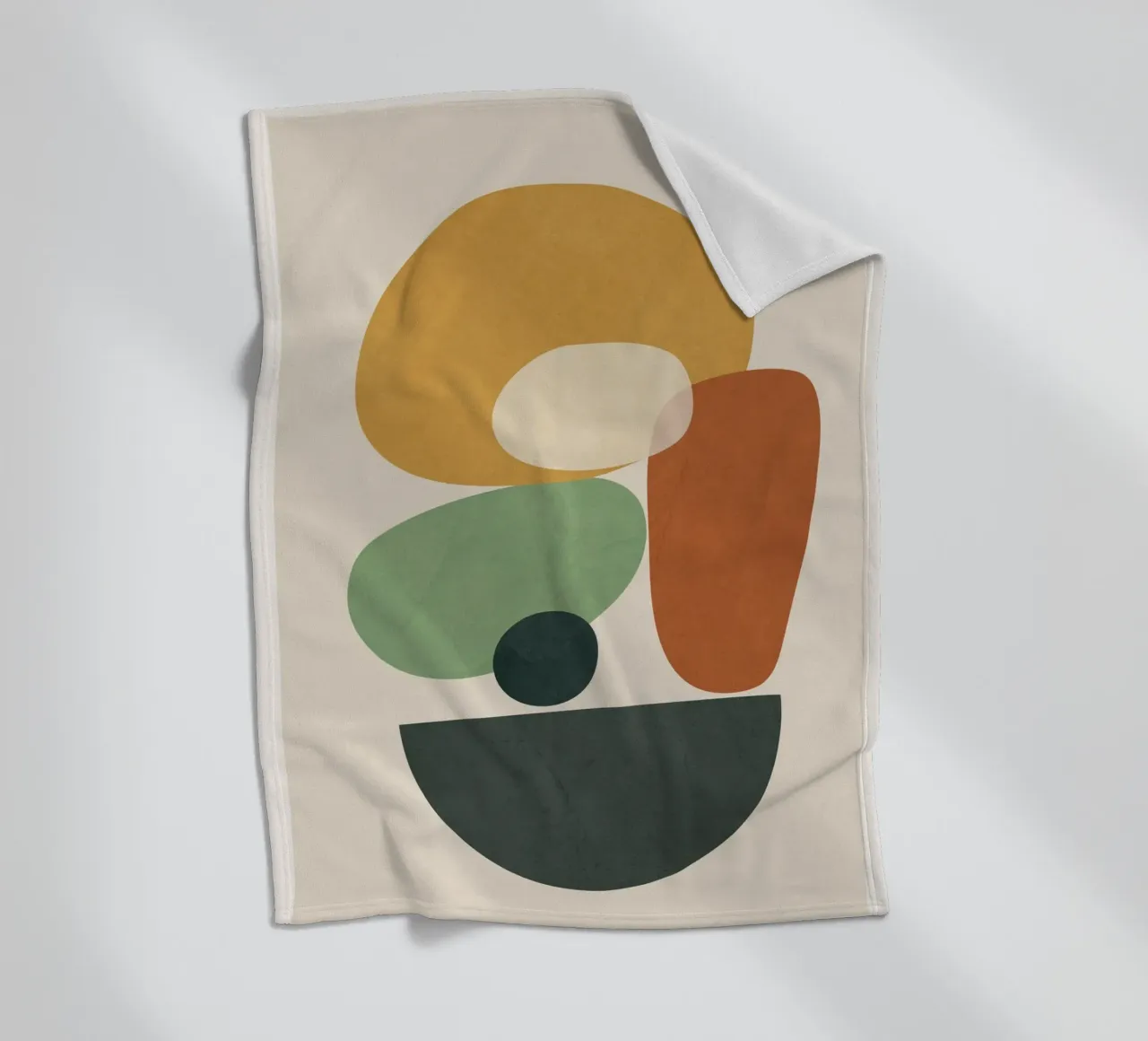 Colorful Abstract Shapes 4 fleece blanket by cityart
