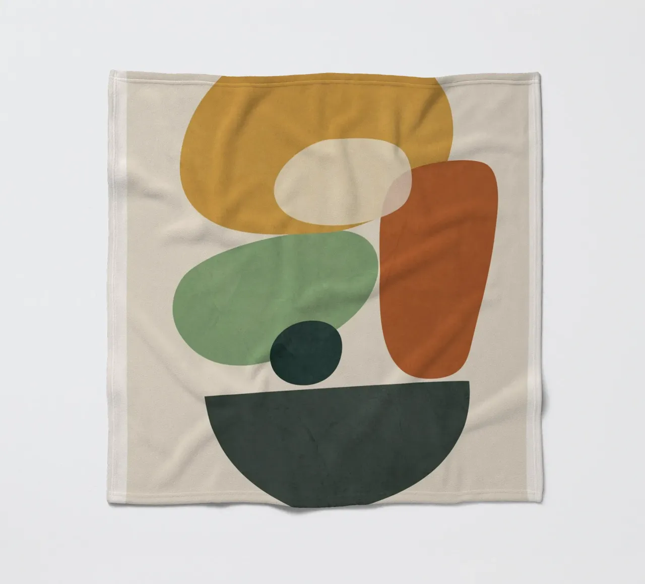 Colorful Abstract Shapes 4 fleece blanket by cityart