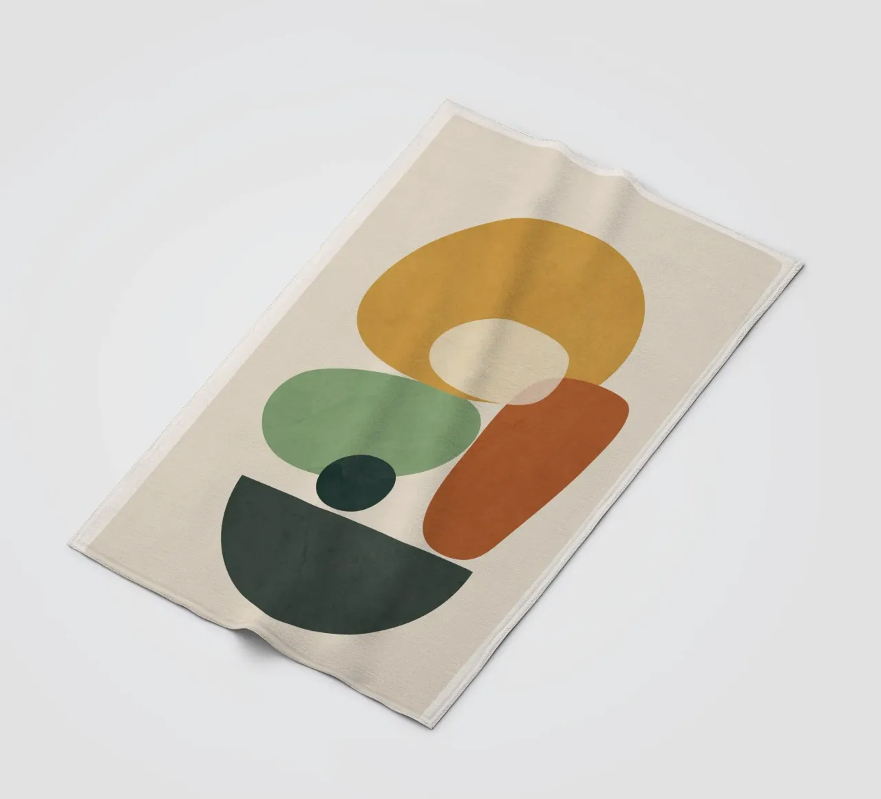 Colorful Abstract Shapes 4 fleece blanket by cityart