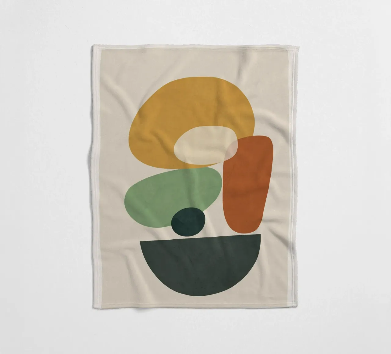 Colorful Abstract Shapes 4 fleece blanket by cityart