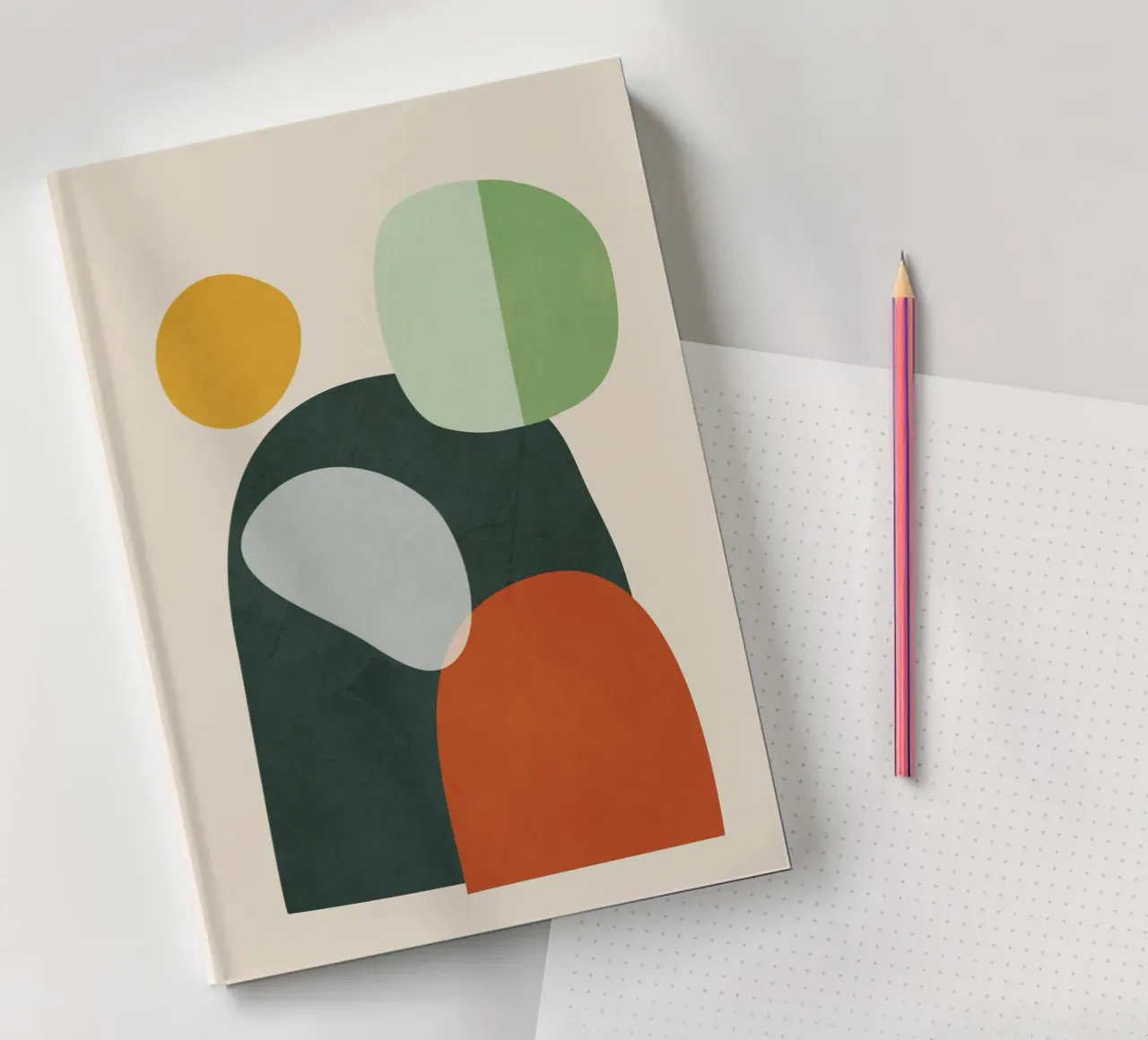Colorful Abstract Shapes 5 notebook by cityart