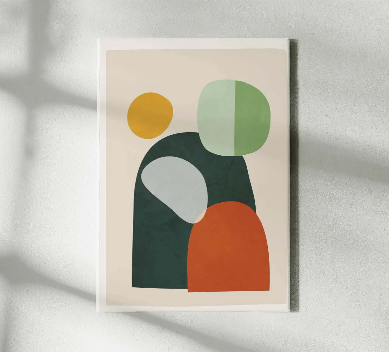 Colorful Abstract Shapes 5 tela con Cornice a cassetta da cityart