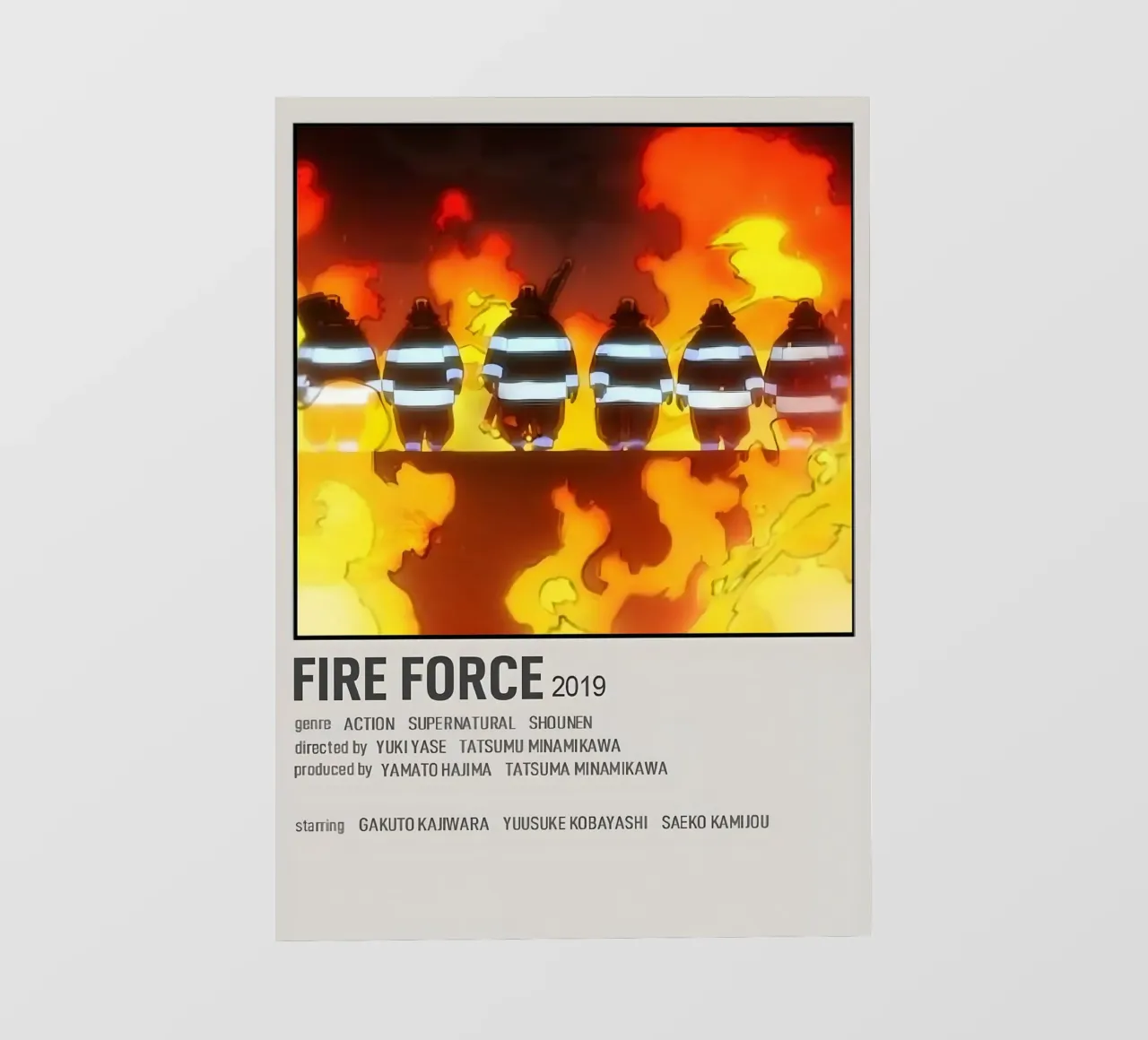 FIRE FORCE 2019 pellicola backlit da Totoya