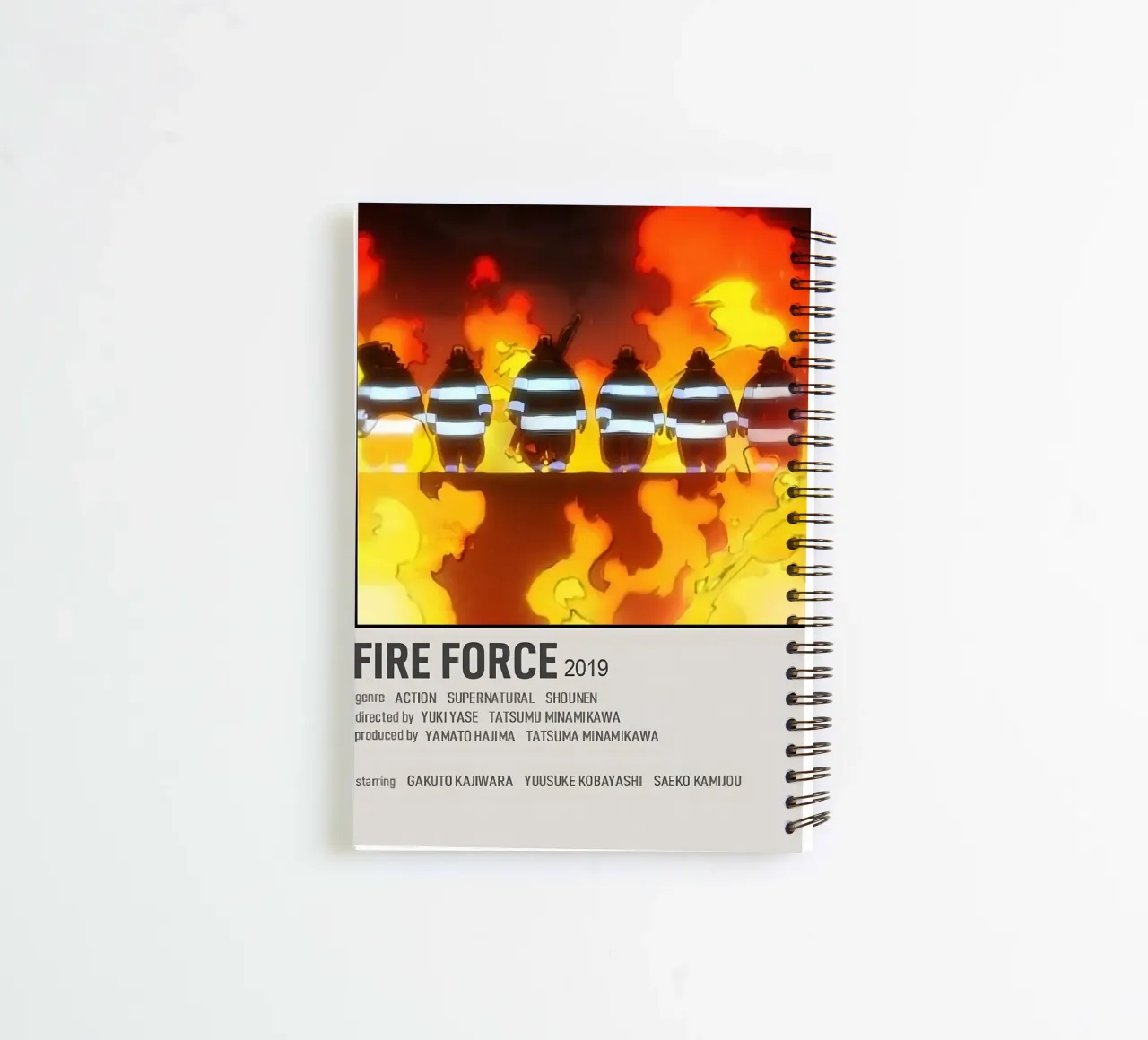 FIRE FORCE 2019 spiral notebook by Totoya