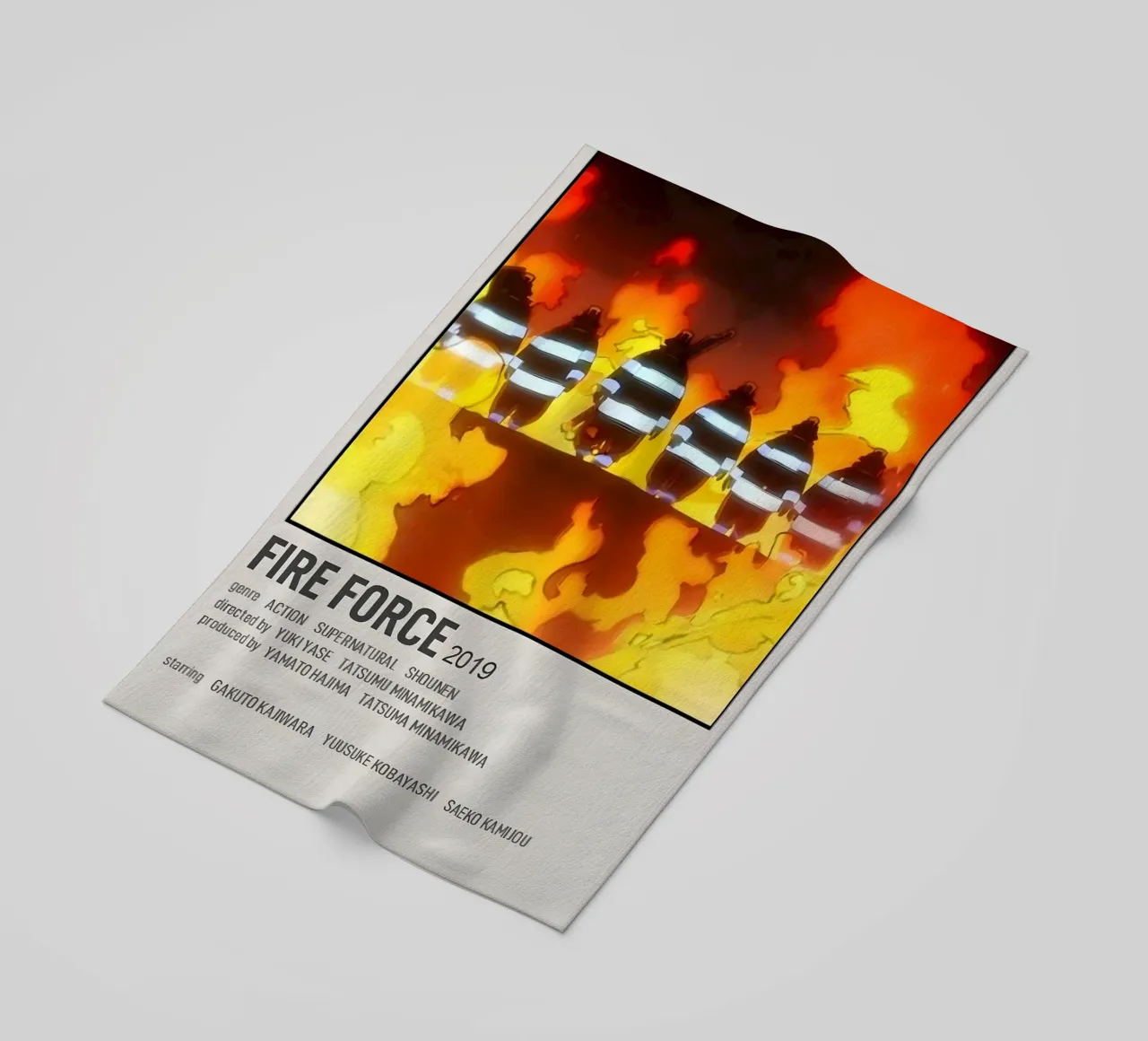 FIRE FORCE 2019 beach towel by Totoya