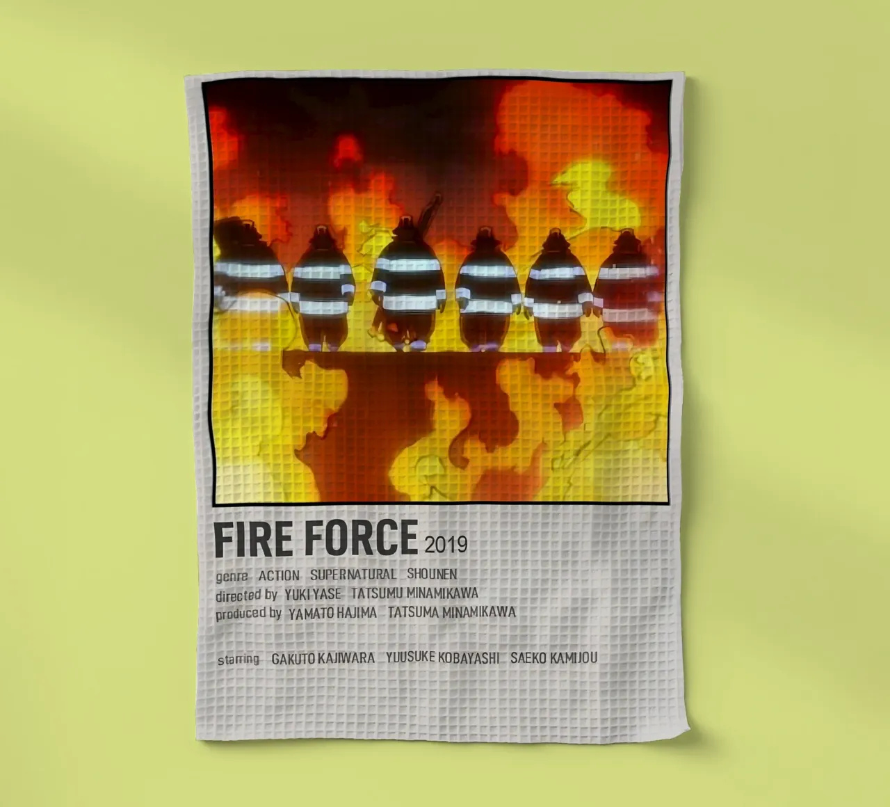 FIRE FORCE 2019 canovaccio da cucina da Totoya