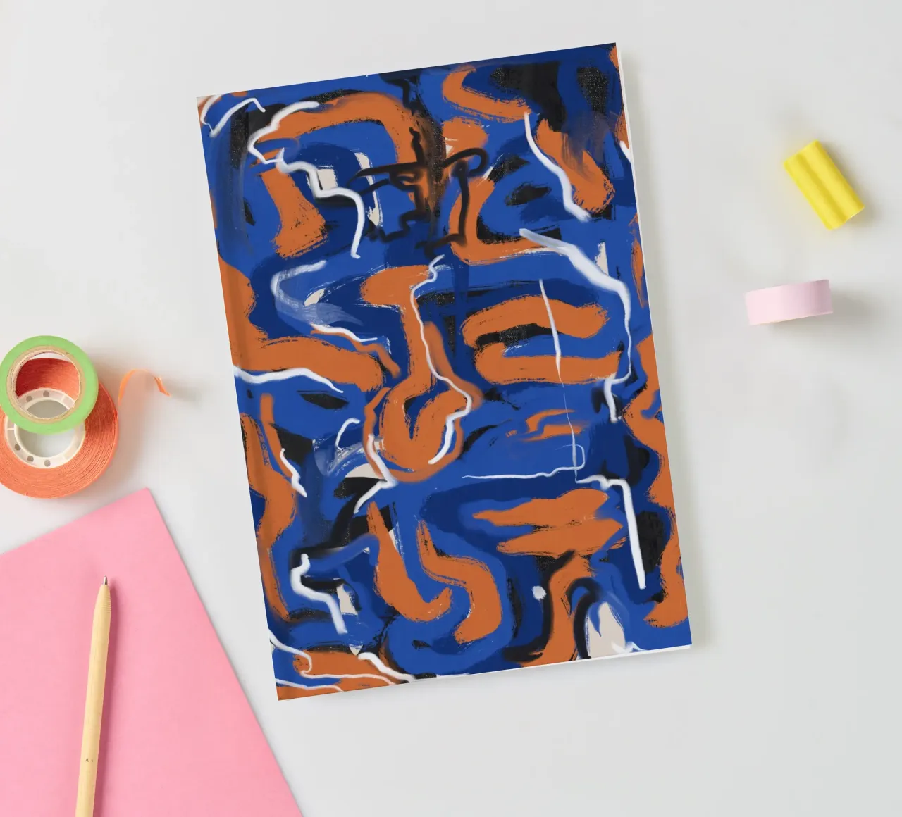 Dance of blue and red notebook by Little Dean