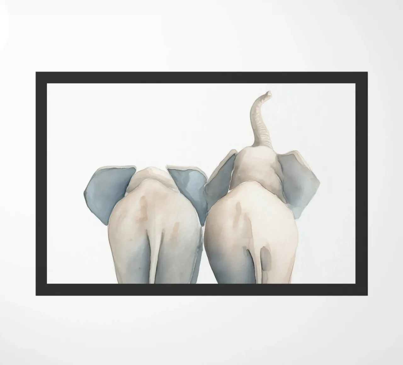 Elephant walk doormat by Carinaprint