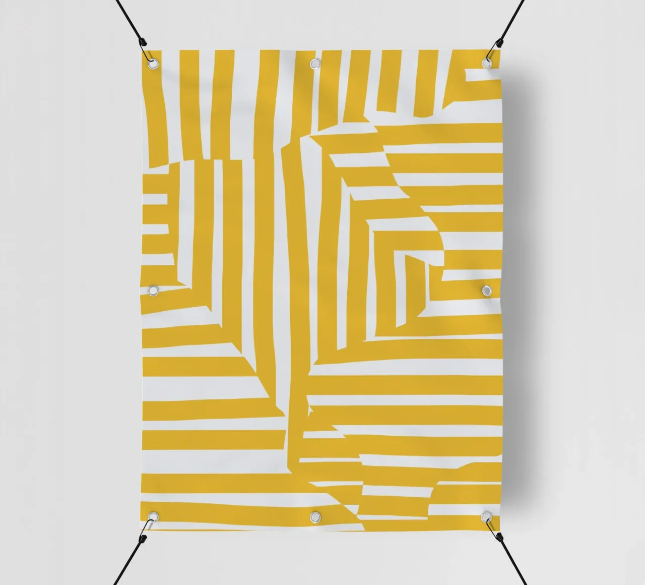 Linea e striscia gialla telo in pvc da Little Dean