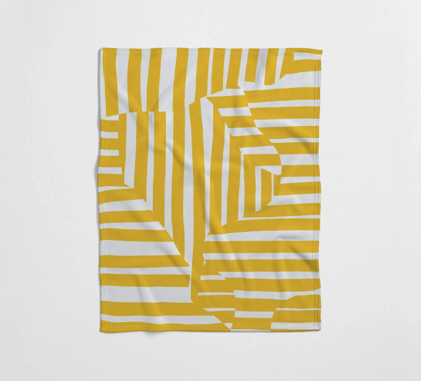 Linea e striscia gialla coperta in pile da Little Dean