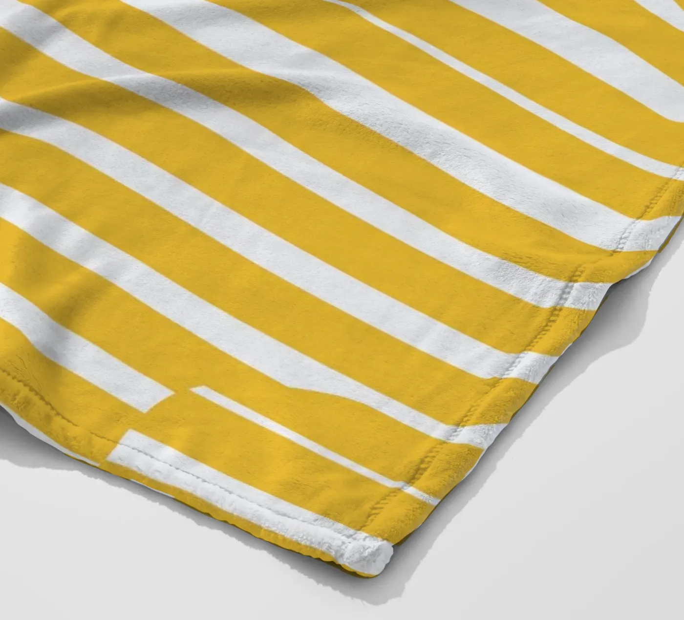 Linea e striscia gialla coperta in pile da Little Dean