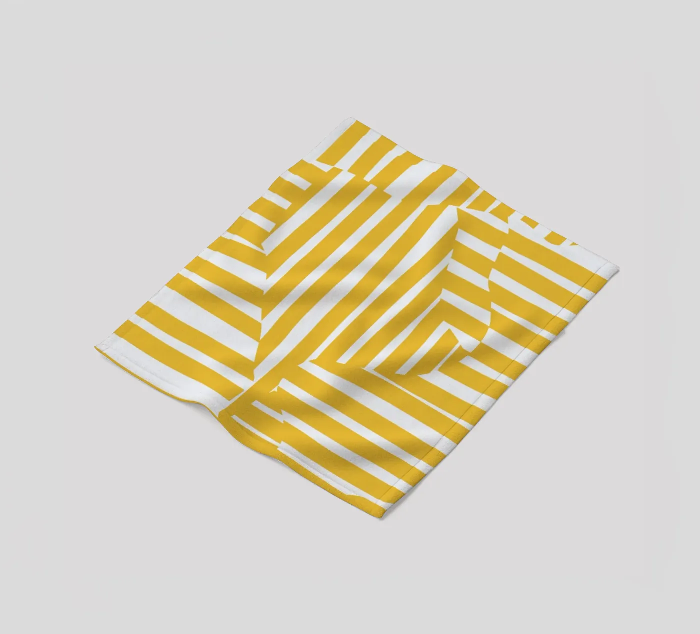 Linea e striscia gialla coperta in pile da Little Dean