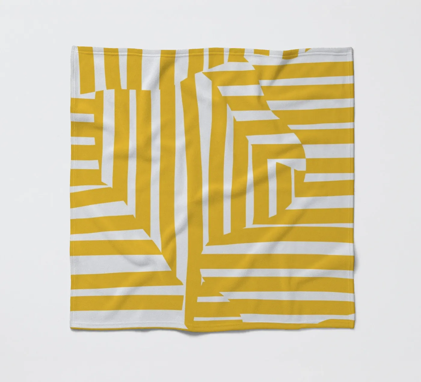 Linea e striscia gialla coperta in pile da Little Dean