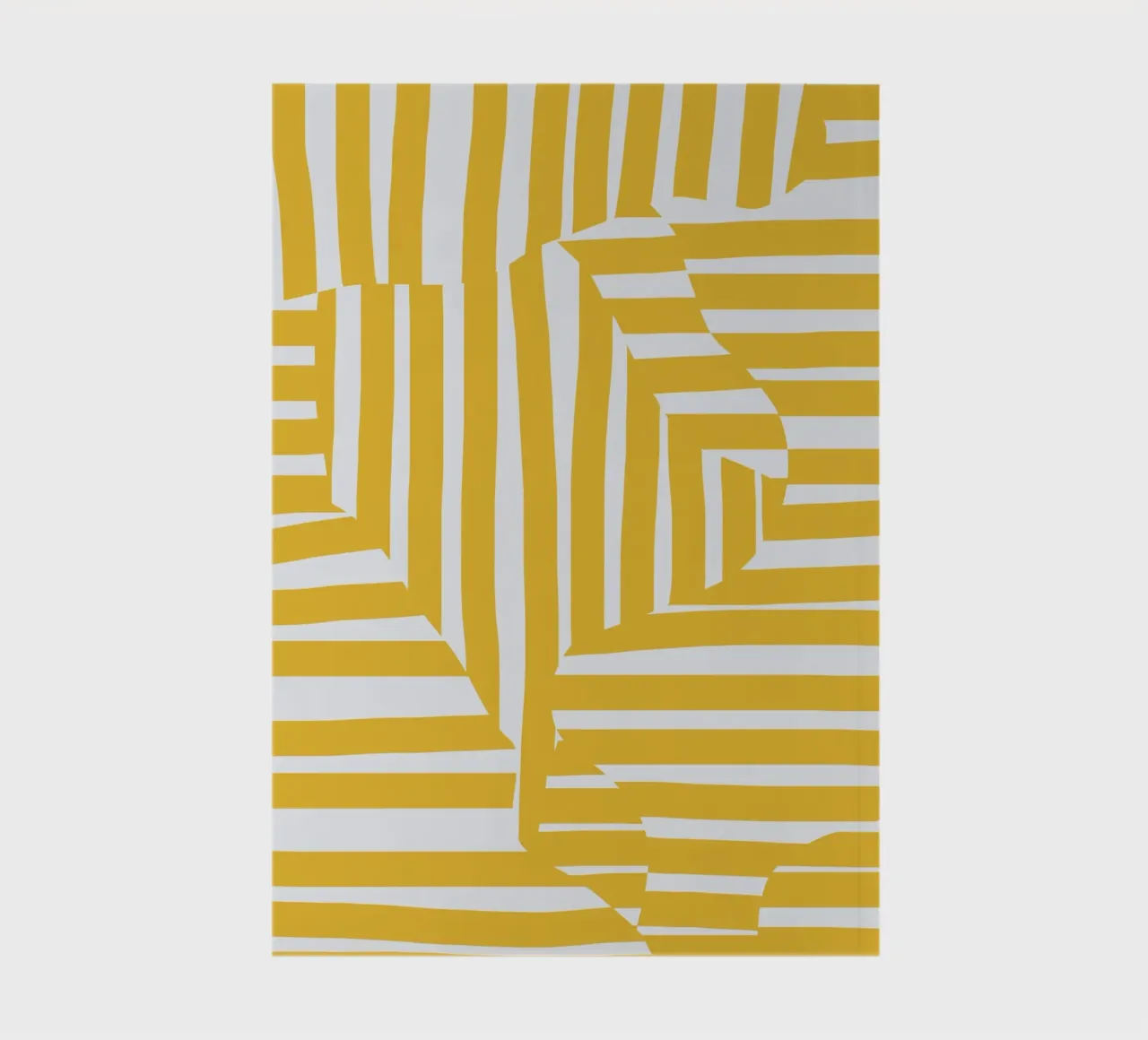 Yellow line and stripe notebook by Little Dean