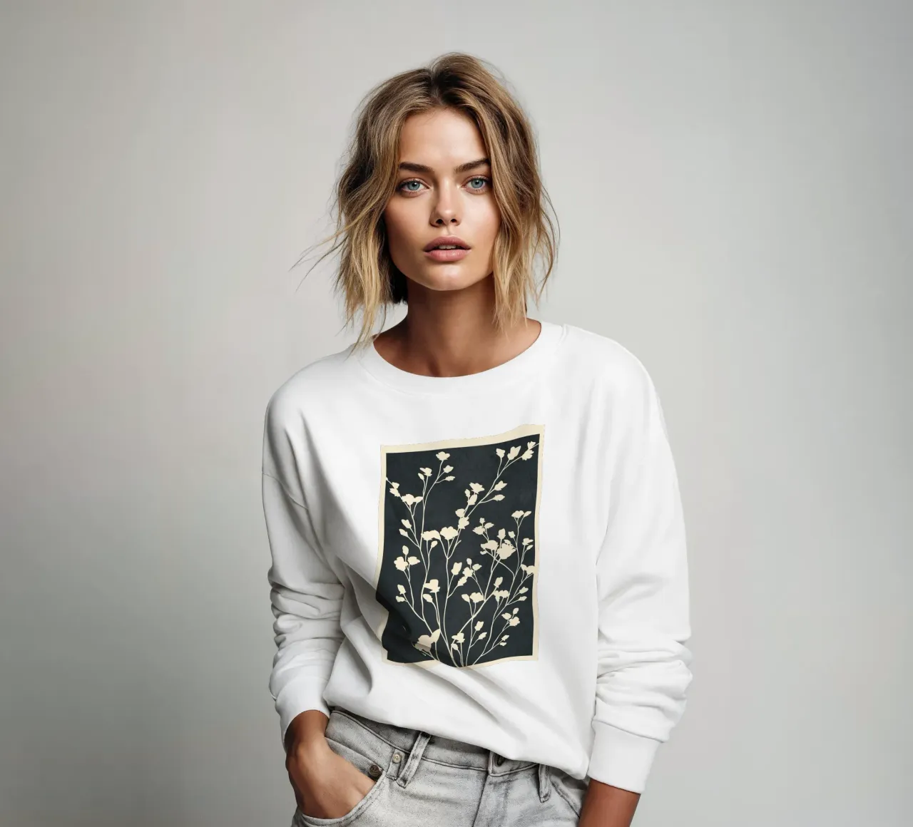 Minimal Branches Art 1 sweatshirt by Nadjaa