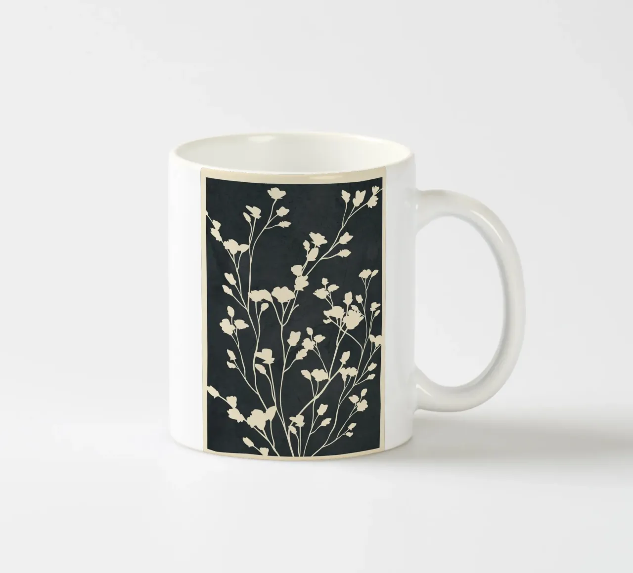 Minimal Branches Art 1 Keramik Tasse von Nadjaa