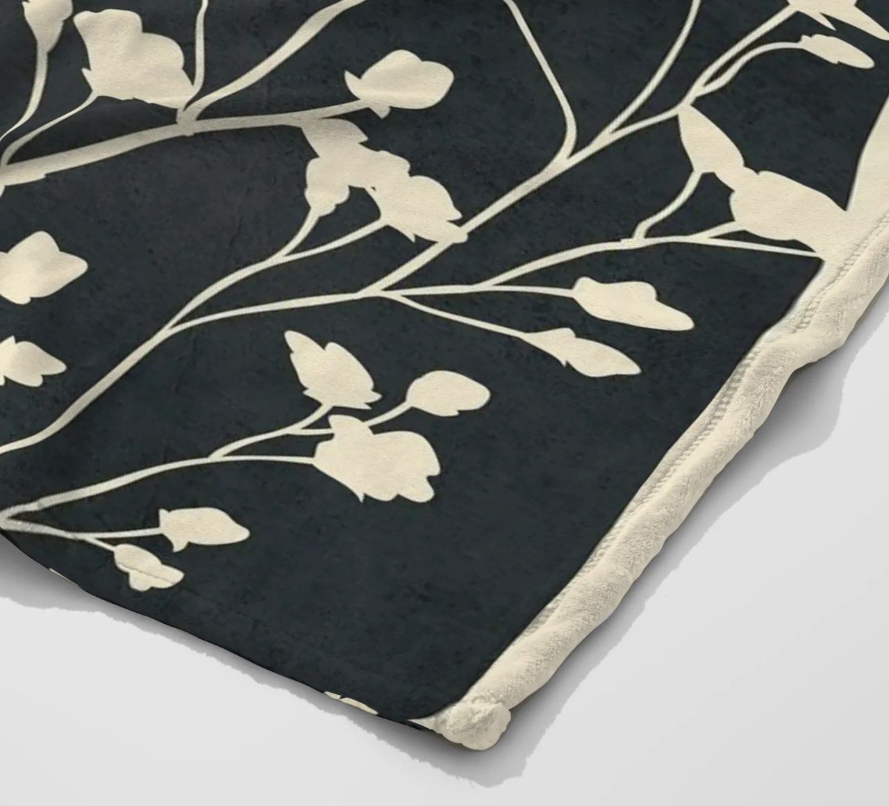Minimal Branches Art 1 coperta in pile da Nadjaa