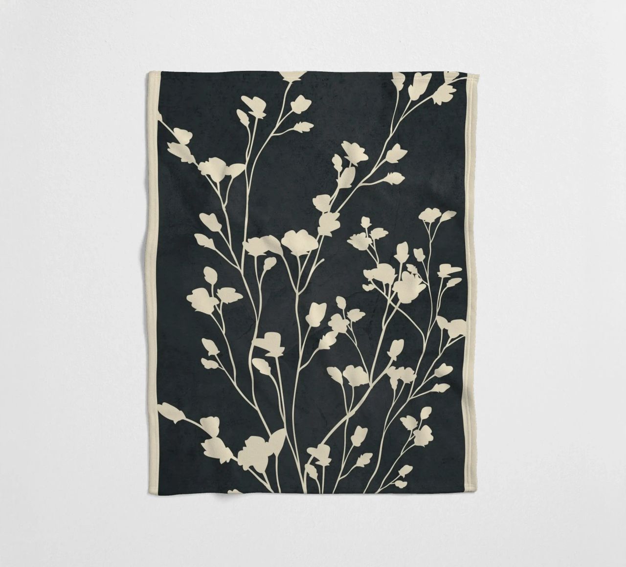 Minimal Branches Art 1 coperta in pile da Nadjaa