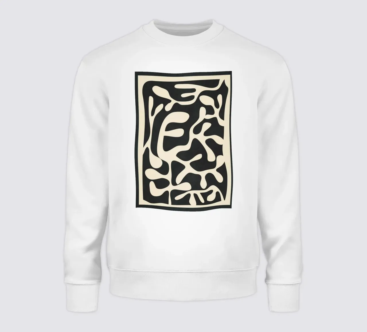 Minimalist Abstract Leaves 1 felpa da Nadjaa