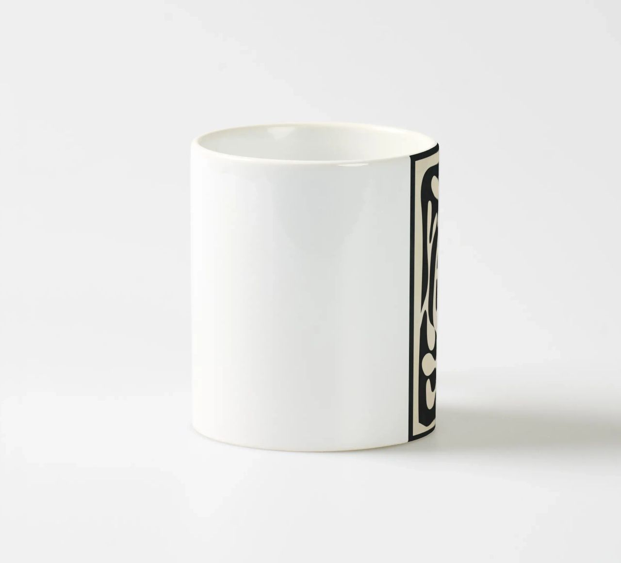 Minimalist Abstract Leaves 1 tazza in ceramica da Nadjaa