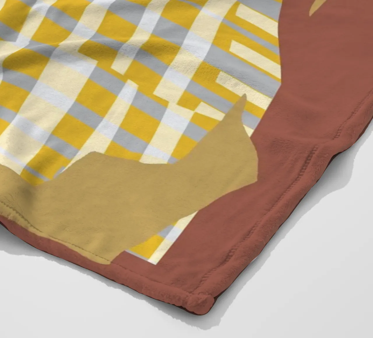 Linea gialla e variante di taglio a strisce coperta in pile da Little Dean
