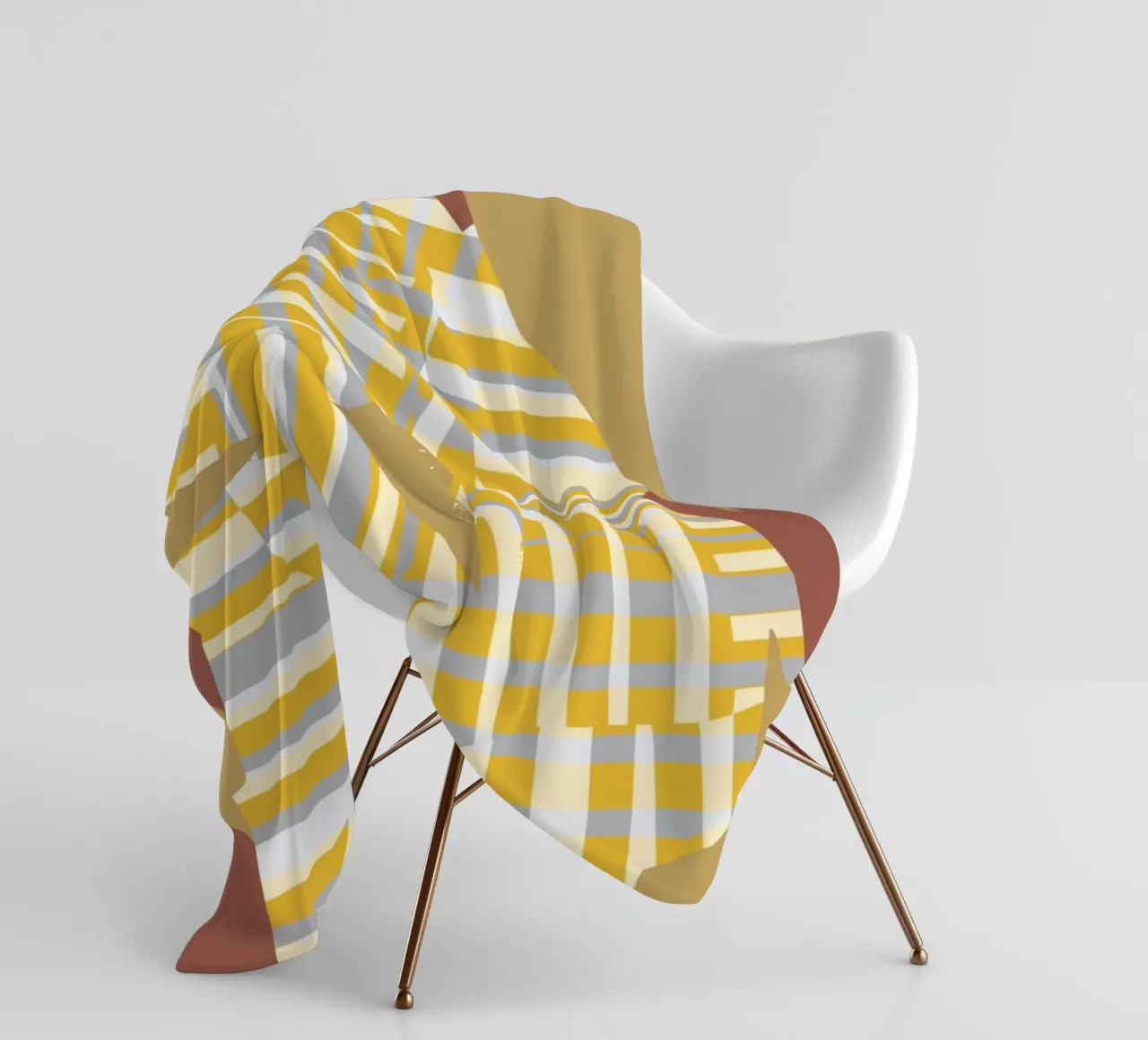 Linea gialla e variante di taglio a strisce coperta in pile da Little Dean