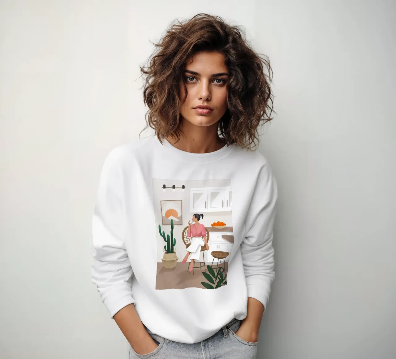 Cucina Cactus Calm felpa da Fine Sanctuary