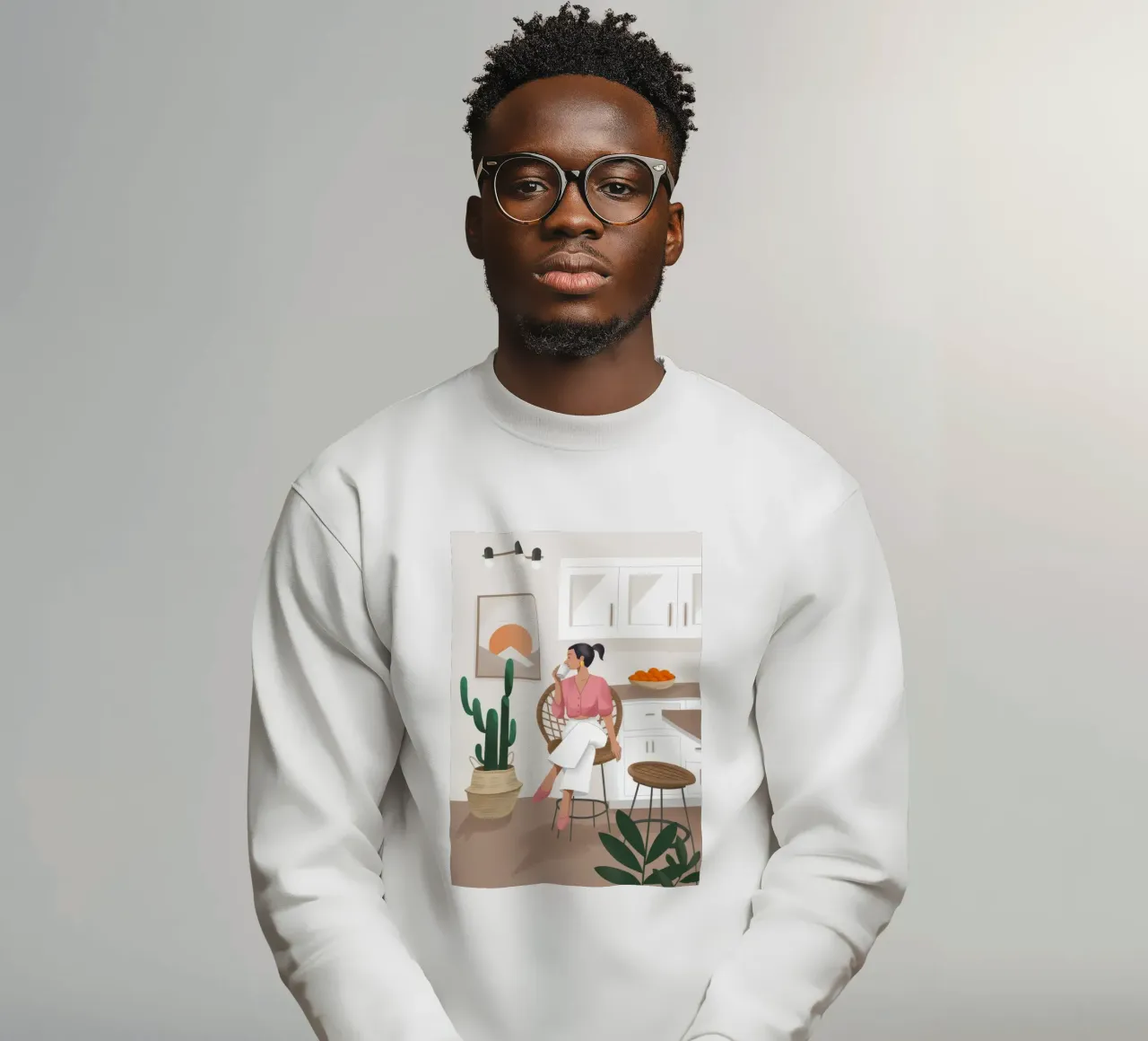 Cucina Cactus Calm felpa da Fine Sanctuary